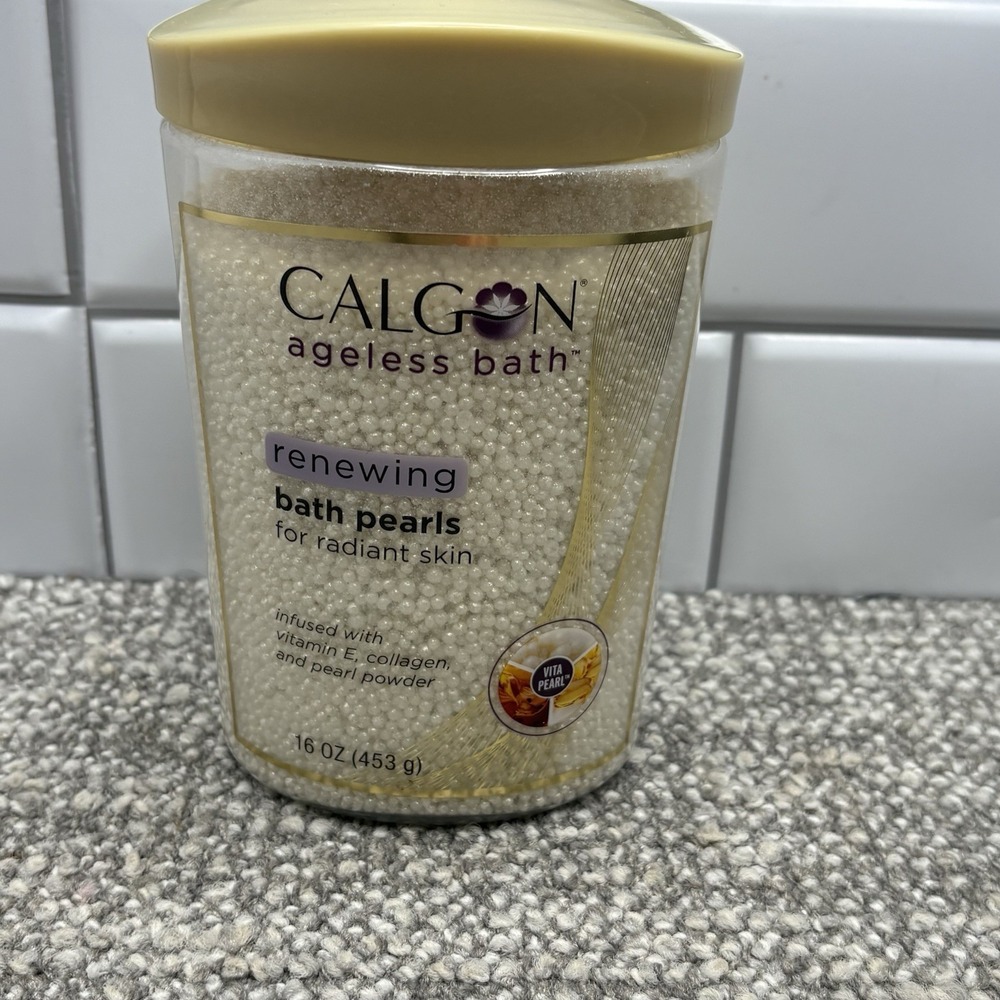 Calgon Ageless Bath RENEWING Bath Pearls For Radiant Skin, 16 oz / 1 Pound NEW